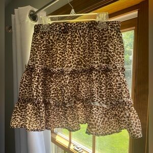 Leopard Print Skirt